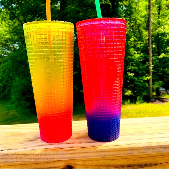 Starbucks Grid Bundle Watermelon and lemon tumbler